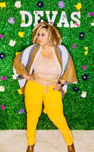 Load image into Gallery viewer, LIVING LIFE LIKE ITS GOLDEN PANTS--PLUS SIZE
