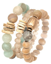 Load image into Gallery viewer, STONE BRACELETS-3 PIECE
