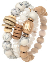 Load image into Gallery viewer, STONE BRACELETS-3 PIECE
